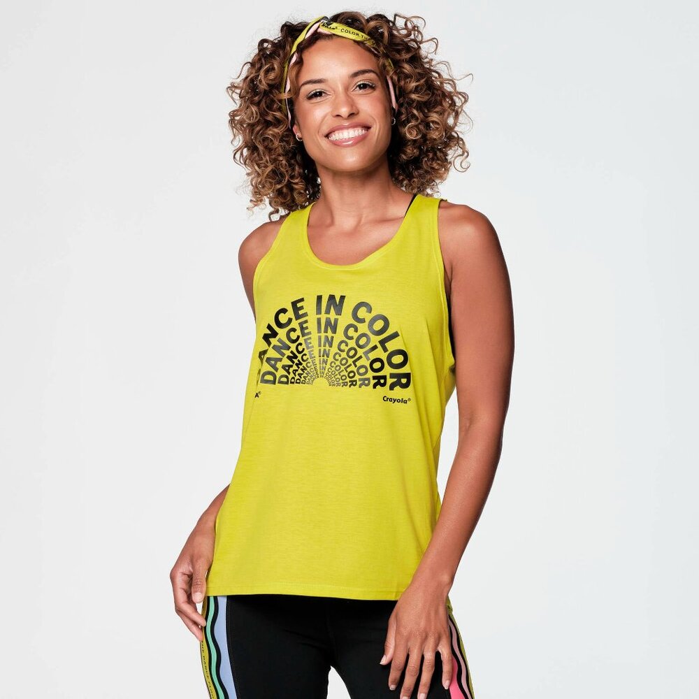 XL Zumba Wear X Crayola Neon Dance In Color Tank